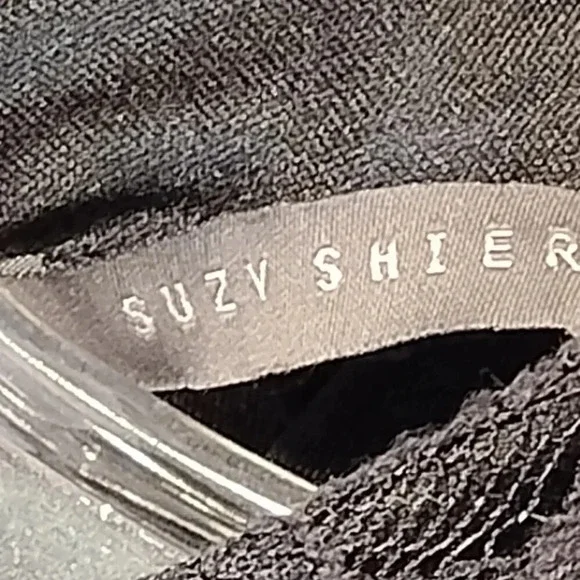 Suzy Shier Women's Black Lace & Mesh Long Sleeve Cut Out Goth  Dress Size Small - Picture 6 of 11